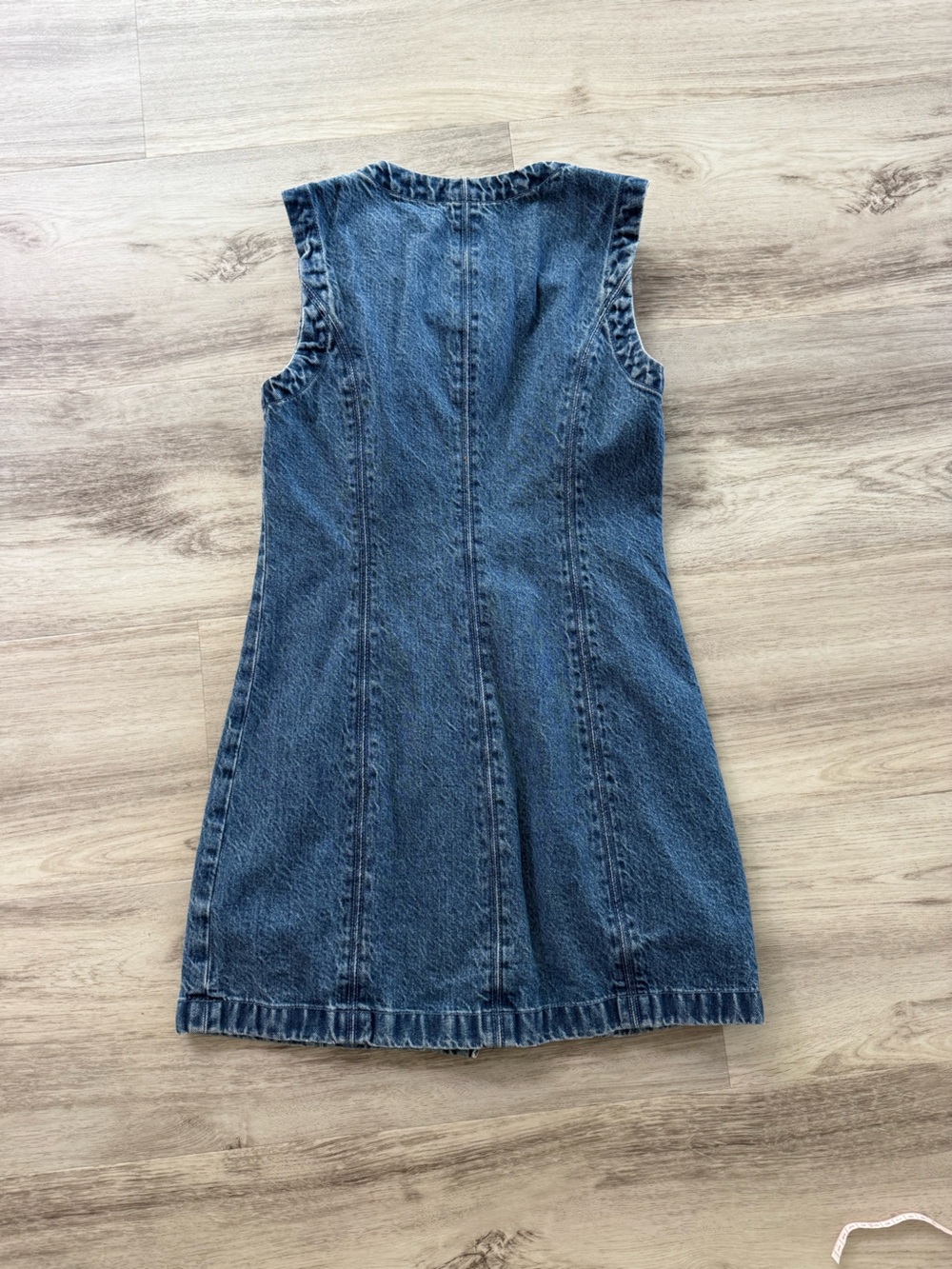 Abercrombie & Fitch Blue Button-Front Denim Dress - Picture 7 of 8